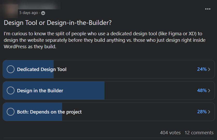 design directement dans site Web