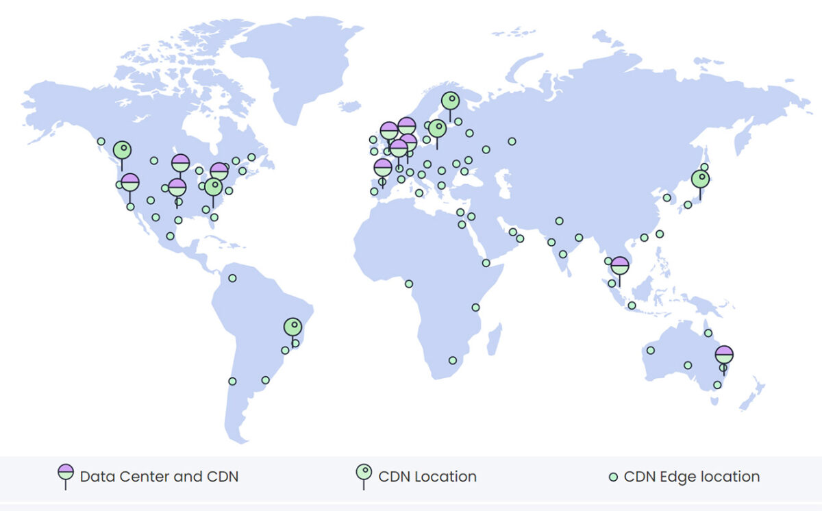 datacenters et CDN siteground en france et dans le monde